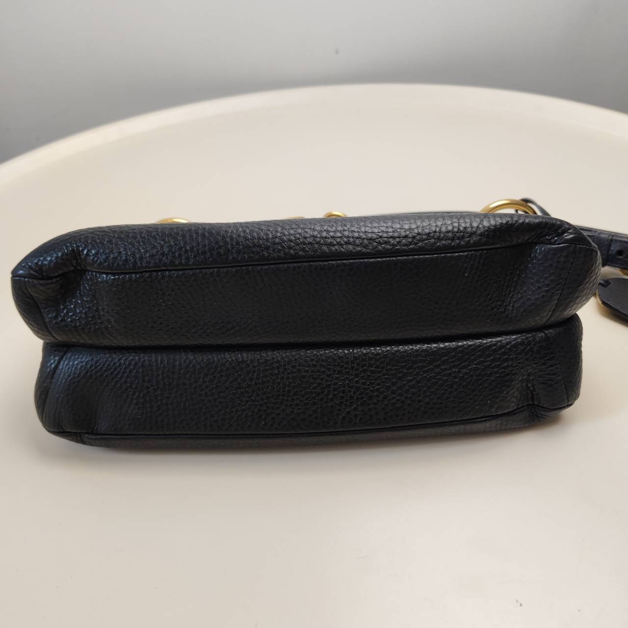 Prada, Vitello Daino Hobo Bag, , Black, Very Good - Image 19