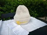 Louis Vuitton, LV Vers Beanie, S, Cream, Like New - Image 2