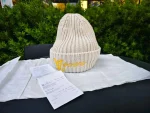 Louis Vuitton, LV Vers Beanie, S, Cream, Like New - Image 3