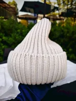 Louis Vuitton, LV Vers Beanie, S, Cream, Like New - Image 8