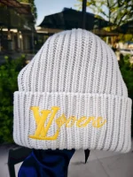 Louis Vuitton, LV Vers Beanie, S, Cream, Like New - Image 11