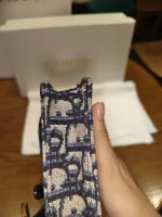 Dior, Saddle Pouch with Belt, , Blue, Very Very  Good - Image 17