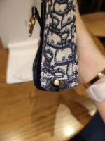 Dior, Saddle Pouch with Belt, , Blue, Very Very  Good - Image 18