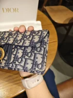 Dior, Saddle Pouch with Belt, , Blue, Very Very  Good - Image 20