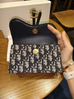 Dior, Saddle Pouch with Belt, , Blue, Very Very  Good - Image 22