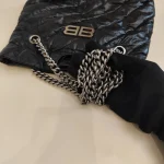 Balenciaga, Crush Small Tote Bag, Small, Black, Very Very Like New - Image 2