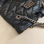 Balenciaga, Crush Small Tote Bag, Small, Black, Very Very Like New - Image 5