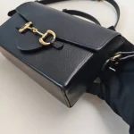 Gucci, Horsebit 1955 Shoulder Bag, , Black, Very Very  Good - Image 6