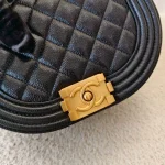 Chanel, Boy Chanel Messenger Bag,  8", Black, Very Very  Good - Image 12