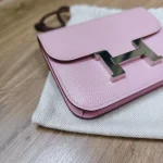 Hermes, Constance Slim Wallet, , Pink, Very Very  Good - Image 5