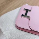 Hermes, Constance Slim Wallet, , Pink, Very Very  Good - Image 6