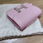 Hermes, Constance Slim Wallet, , Pink, Very Very  Good - Image 7