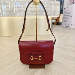Gucci, Horsebit 1955 Shoulder Bag, , Red, Very Good - Image 2