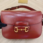 Gucci, Horsebit 1955 Shoulder Bag, , Red, Very Good - Image 3