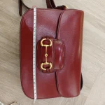 Gucci, Horsebit 1955 Shoulder Bag, , Red, Very Good - Image 8