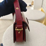 Gucci, Horsebit 1955 Shoulder Bag, , Red, Very Good - Image 19