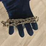 Chanel, Classic Flap Card Holder With Chain, , Black, Used Once - Image 15