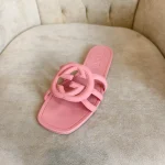 Gucci, Gucci rubber slide sandals, 37, Pink, Very Very  Good - Image 8