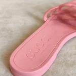 Gucci, Gucci rubber slide sandals, 37, Pink, Very Very  Good - Image 9