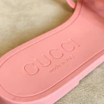 Gucci, Gucci rubber slide sandals, 37, Pink, Very Very  Good - Image 11