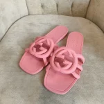 Gucci, Gucci rubber slide sandals, 37, Pink, Very Very  Good - Image 19