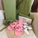 Gucci, Gucci rubber slide sandals, 37, Pink, Very Very  Good - Image 21
