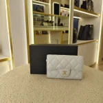 Chanel, Classic Flap Card Holder, , Gray, Very Very  Good - Image 2