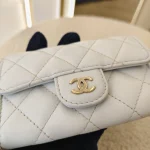 Chanel, Classic Flap Card Holder, , Gray, Very Very  Good - Image 11