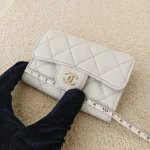 Chanel, Classic Flap Card Holder, , Gray, Very Very  Good - Image 18