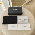 Chanel, Classic Flap Card Holder, , Gray, Very Very  Good - Image 20