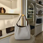 Prada, Vitello Daino Bucket Bag, , White, Very Good - Image 2