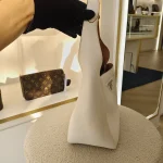 Prada, Vitello Daino Bucket Bag, , White, Very Good - Image 4