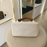 Prada, Vitello Daino Bucket Bag, , White, Very Good - Image 9
