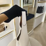 Prada, Vitello Daino Bucket Bag, , White, Very Good - Image 11