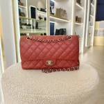 Chanel, Chanel Classic Flap, 10", Orange, Very Good - Image 2