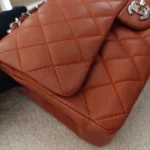 Chanel, Chanel Classic Flap, 10", Orange, Very Good - Image 11