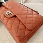 Chanel, Chanel Classic Flap, 10", Orange, Very Good - Image 12
