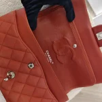 Chanel, Chanel Classic Flap, 10", Orange, Very Good - Image 15