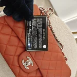 Chanel, Chanel Classic Flap, 10", Orange, Very Good - Image 20