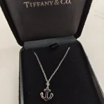 Tiffany & Co, Anchor Pendant, Mini, White Gold, Very Very  Good - Image 8