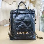 Chanel, 22 Backpack, Small, Black, Used Once - Image 4