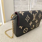Louis Vuitton, Félicie Pochette, , Black, Very Good - Image 5