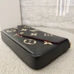 Louis Vuitton, Félicie Pochette, , Black, Very Good - Image 9