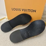 Louis Vuitton, Lock It Flat Mule, 37, Gold, Very Very  Good - Image 9