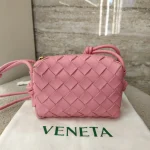 Bottega Veneta, Mini Loop Crossbody Bag, Mini, Pink, Very Very  Good - 图片 4