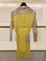 Louis Vuitton, Fil Coupé Monogram Shirt Dress , 36, Yellow, Like New - Image 5