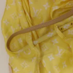 Louis Vuitton, Fil Coupé Monogram Shirt Dress , 36, Yellow, Like New - Image 14