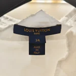 Louis Vuitton, Poplin Monogram Shirt Dress, 34, White, Like New - Image 3