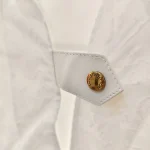 Louis Vuitton, Poplin Monogram Shirt Dress, 34, White, Like New - Image 4