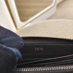 Dior, Oblique Zipped Long Wallet, , Blue, New - Image 12